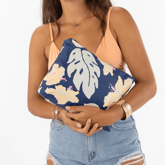 Papeʻete by Samudra Mid Pouch - Navy