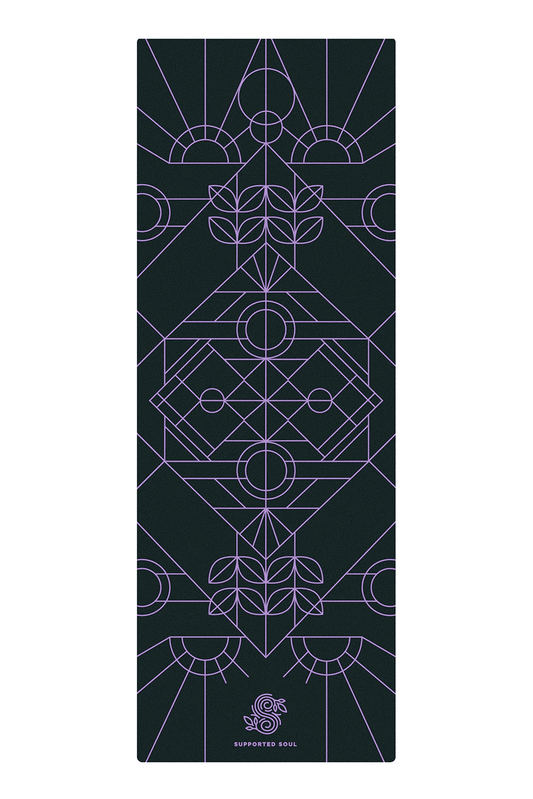 All-In-One Yoga Mat - Electric - Deco Alignment