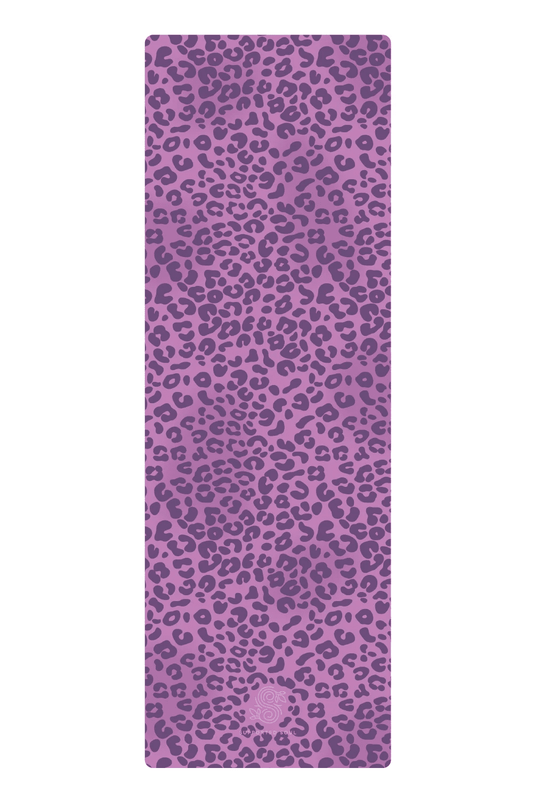 All-In-One Yoga Mat - Leopard Plum