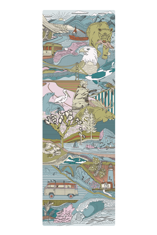 All-In-One Yoga Mat - West Coast