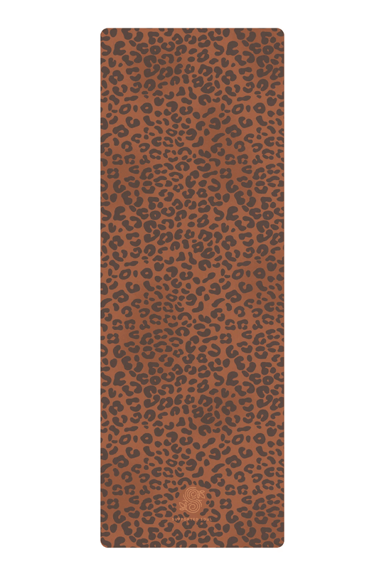 All-In-One Yoga Mat - Leopard Brown