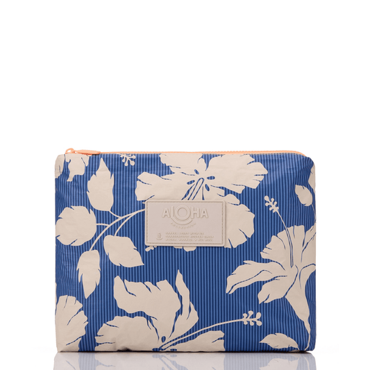 Salina Tiny Stripe Mid Pouch - Navy
