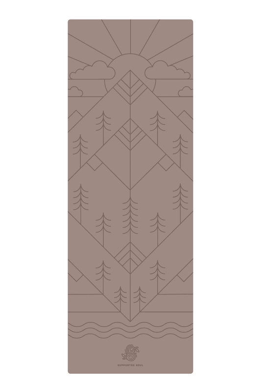 *Perfectly Imperfect* Pro Grip Mat - Mountain Alignment - Sandstone - FINAL SALE