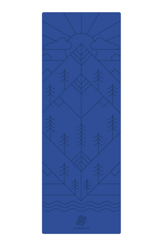 *Perfectly Imperfect* Pro Grip Mat - Mountain Alignment - River Blue - FINAL SALE