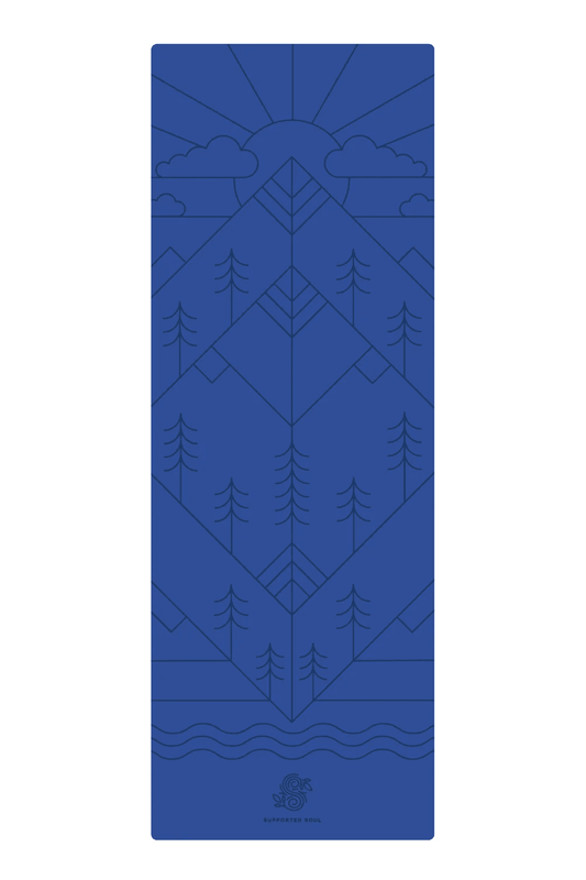 *Perfectly Imperfect* Pro Grip Mat - Mountain Alignment - River Blue - FINAL SALE