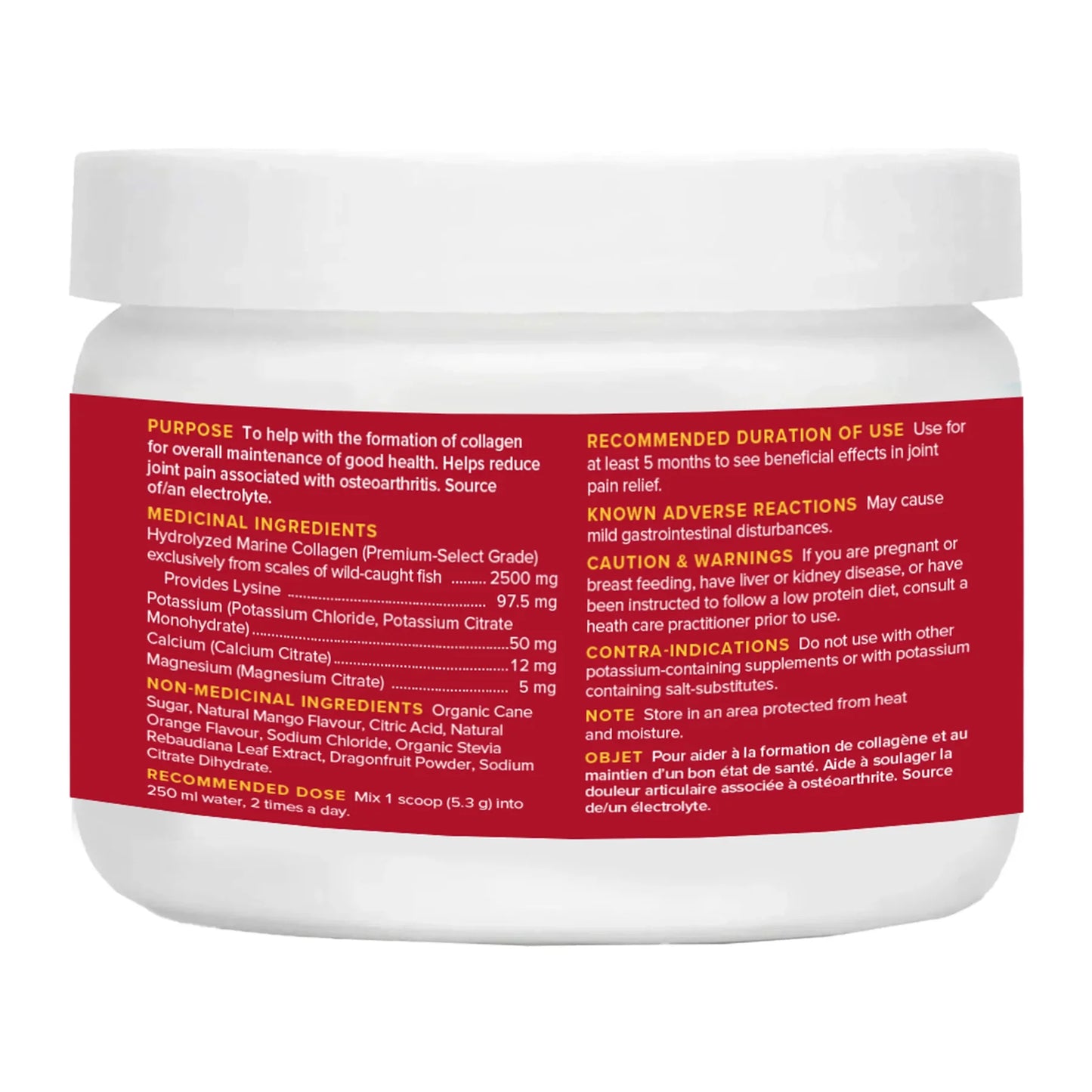 withinUs Rehydrate + TruMarine® Collagen Jar - Dragonfruit Mango-Mandarin