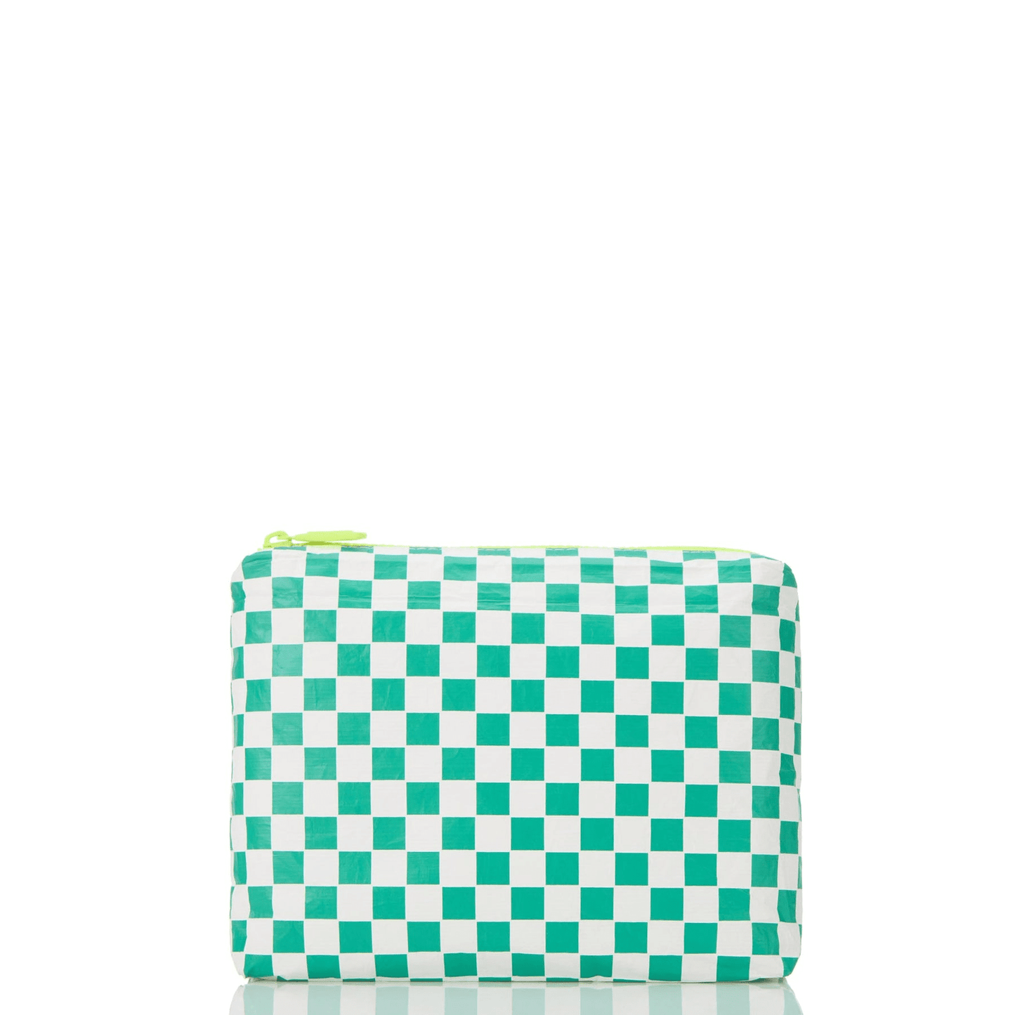 Petite Check Small Pouch - Grove