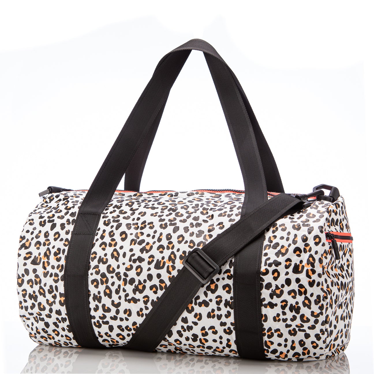 Leopard Cub White Duffle