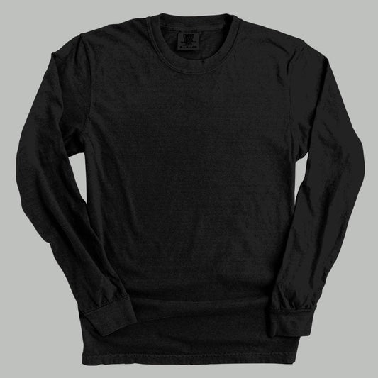 Comfort Colors Long Sleeve Blank: Black