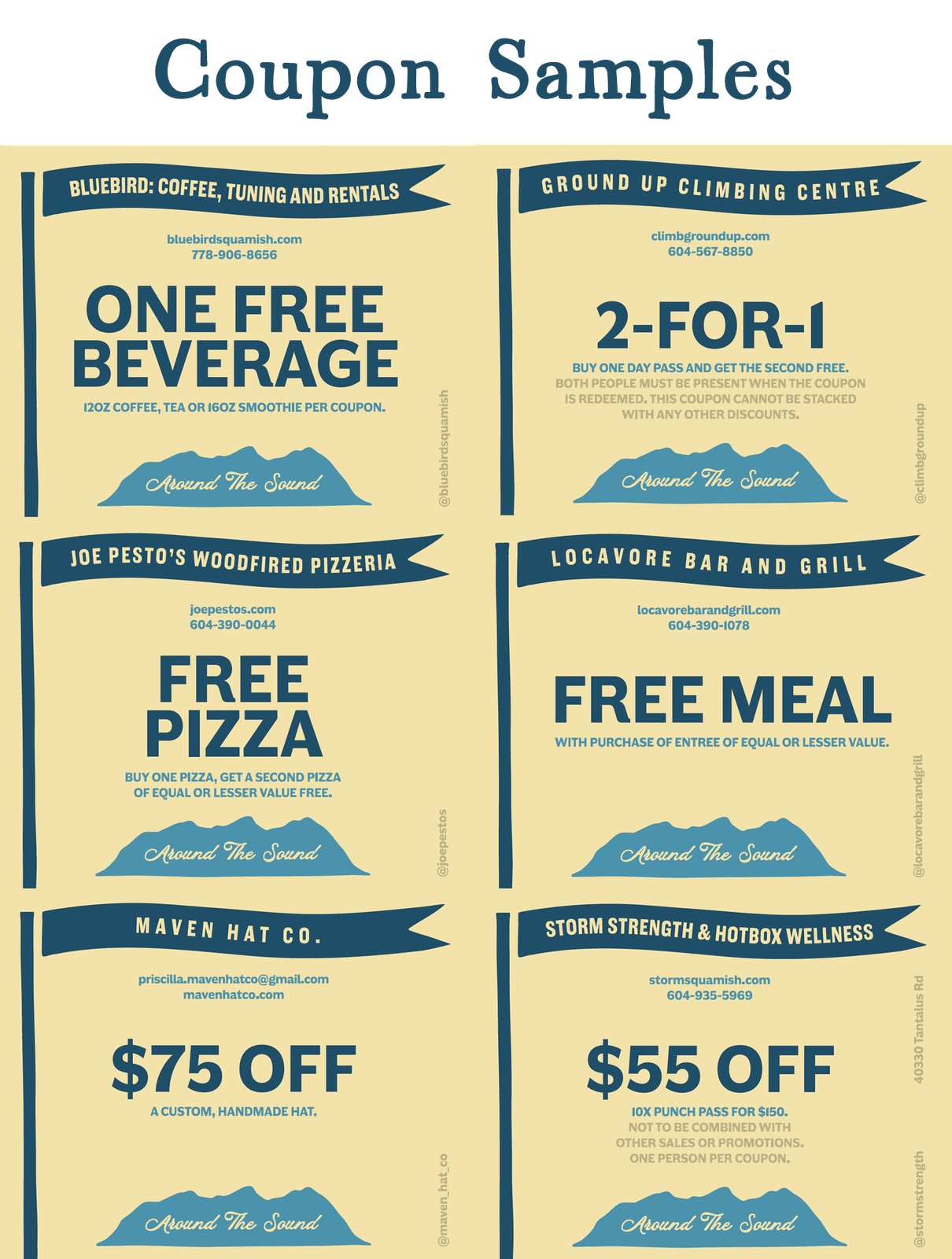 "Around the Sound" Coupon Book