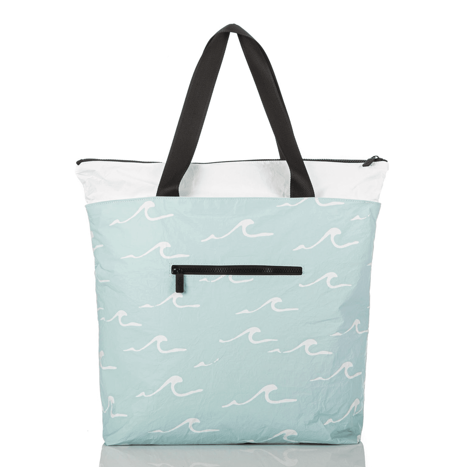 Seaside Day Tripper - White on Lemu Blue