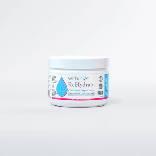 withinUs Rehydrate + TruMarine® Collagen Jar - Dragonfruit Mango-Mandarin