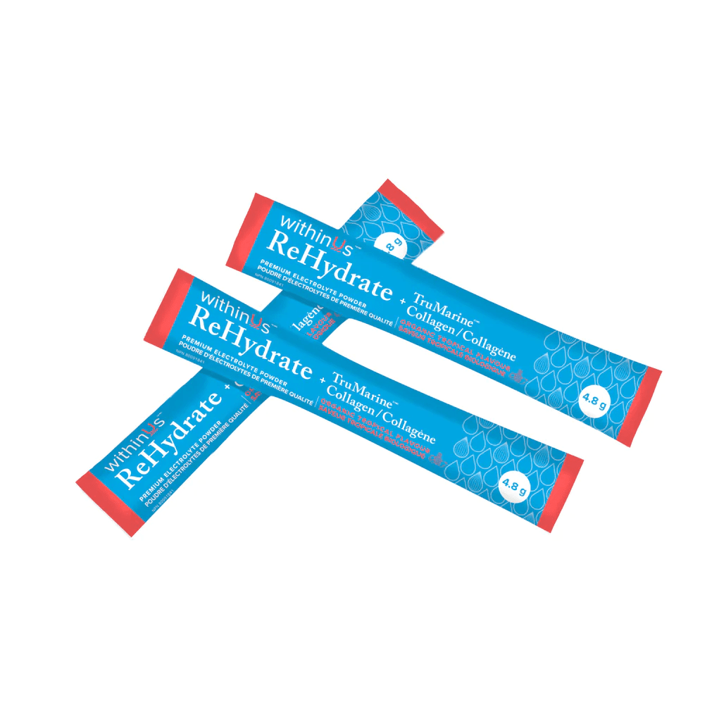 withinUs ReHydrate™ + TruMarine® Collagen - Tropical Stick Packs