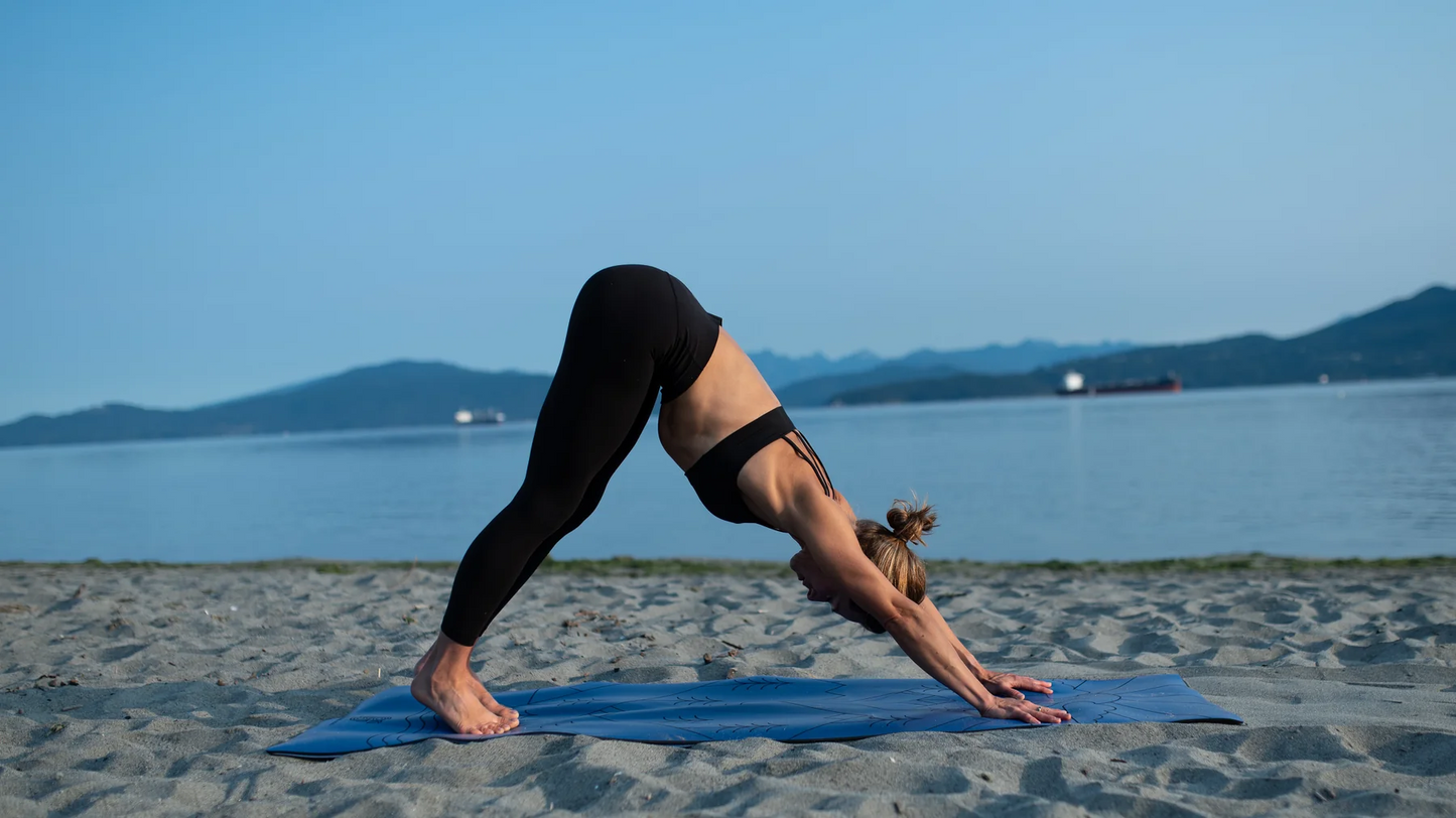 *Perfectly Imperfect* Pro Grip Mat - Mountain Alignment - River Blue - FINAL SALE