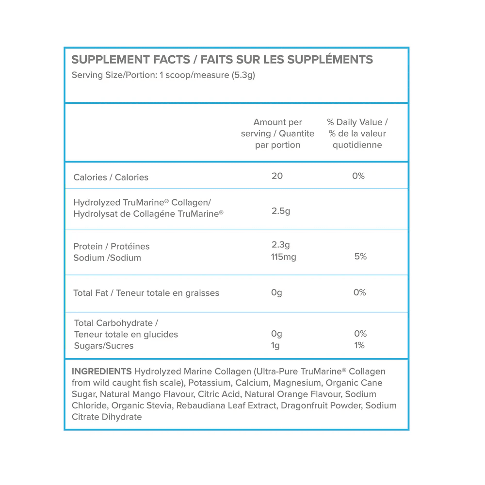 withinUs Rehydrate + TruMarine® Collagen Jar - Dragonfruit Mango-Mandarin