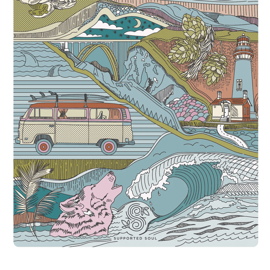 All-In-One Yoga Mat - West Coast