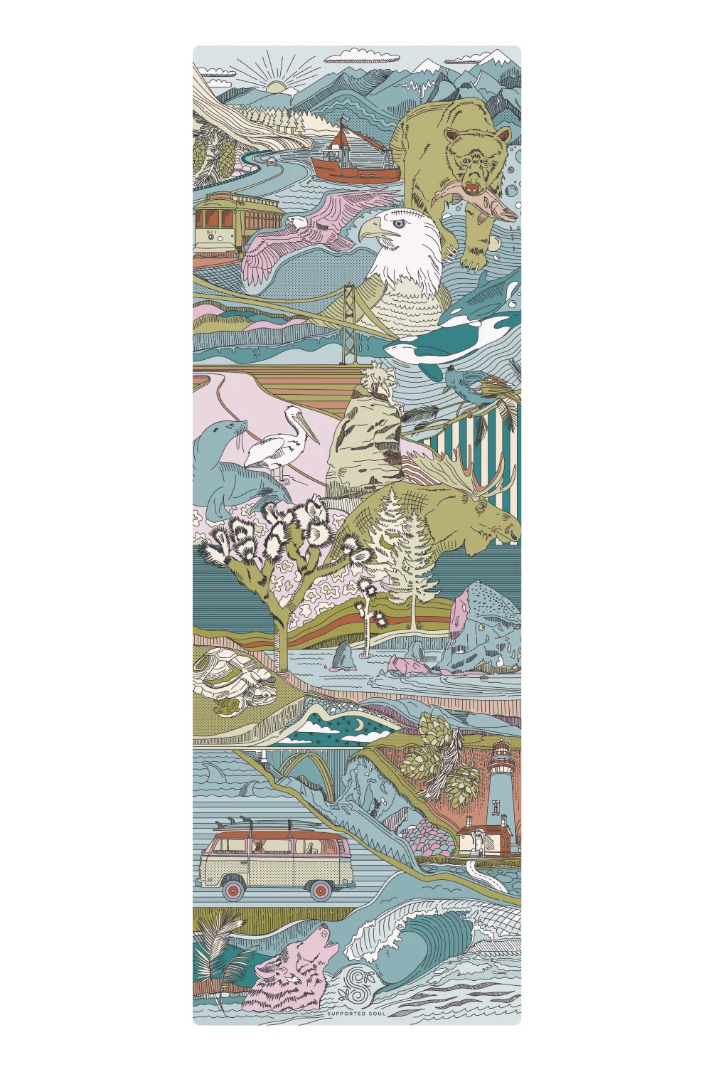 All-In-One Yoga Mat - West Coast