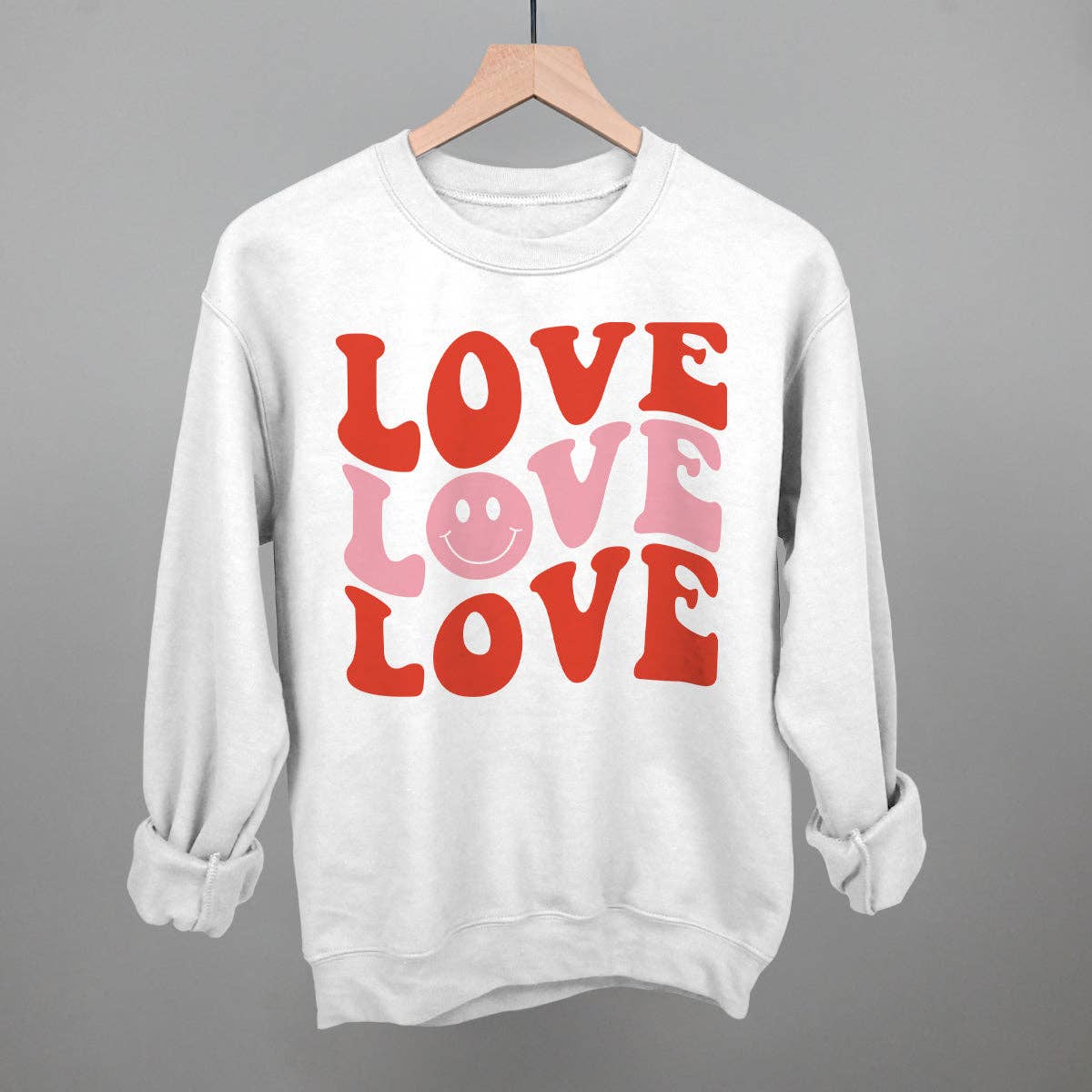 "Love" Sweatshirt - White