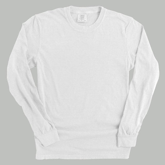 Comfort Colors Long Sleeve Blank: White