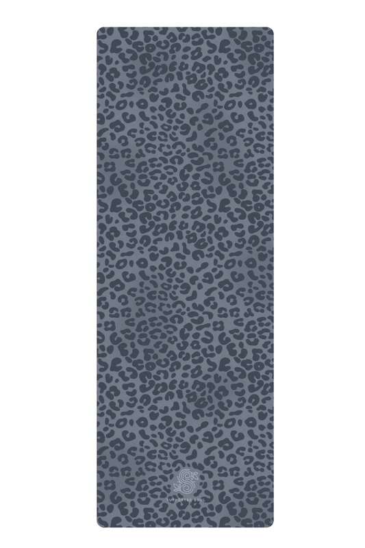 All-In-One Yoga Mat - Leopard Grey