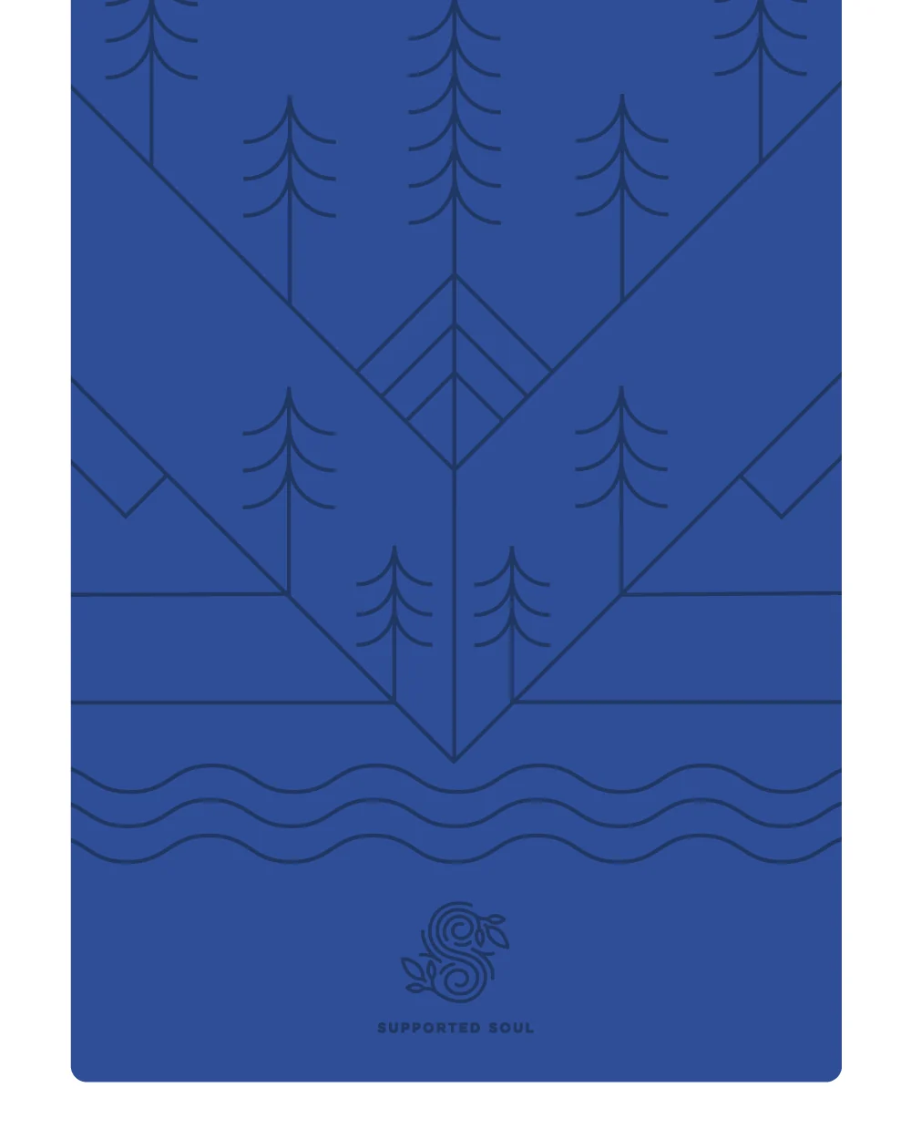 *Perfectly Imperfect* Pro Grip Mat - Mountain Alignment - River Blue - FINAL SALE