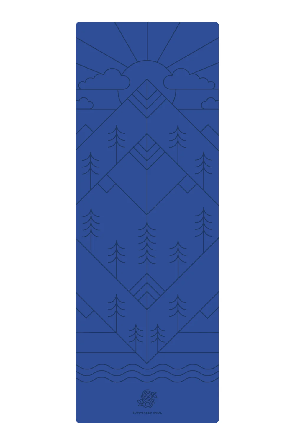 *Perfectly Imperfect* Pro Grip Mat - Mountain Alignment - River Blue - FINAL SALE