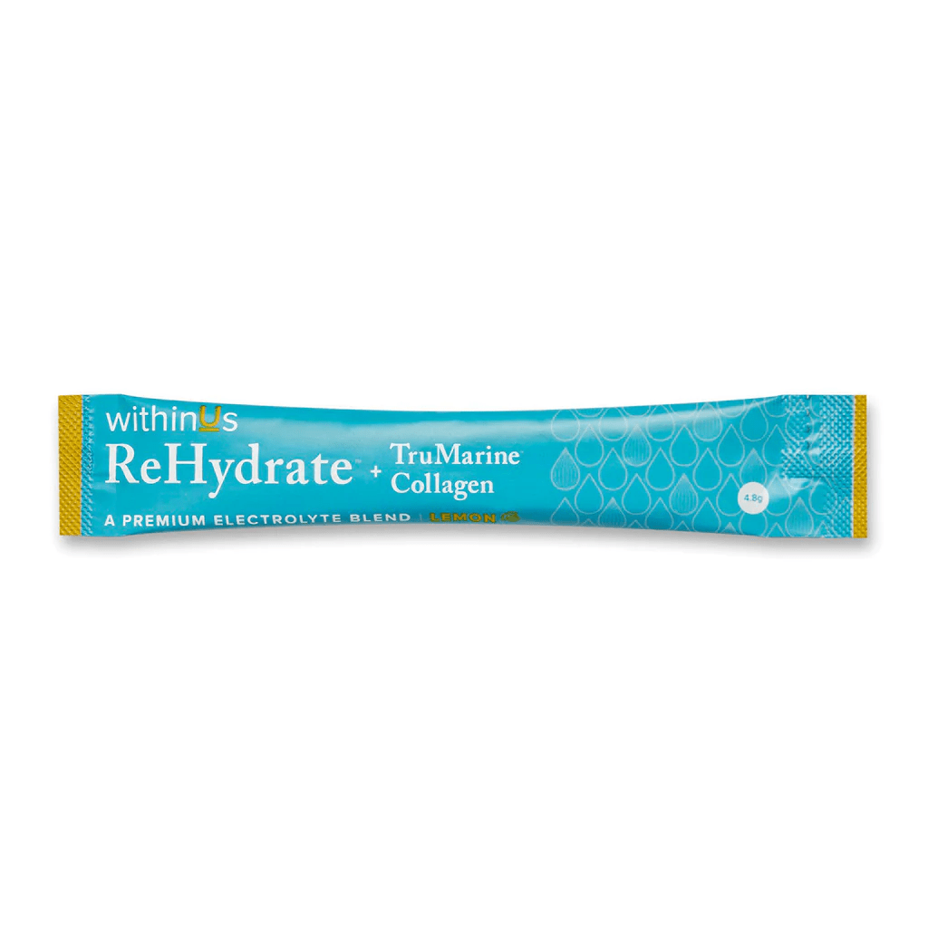 withinUs ReHydrate™ + TruMarine® Collagen - Lemon Single