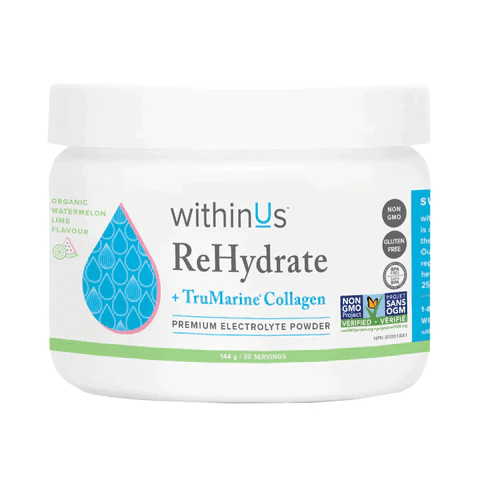 withinUs Rehydrate + TruMarine® Collagen Jar - Watermelon + Lime