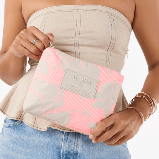 Salina Tiny Stripe Small Pouch - Tropical