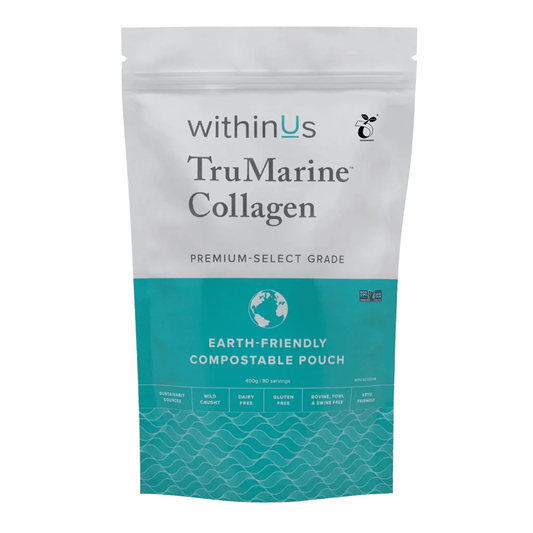 withinUs TruMarine® Collagen Compostable Pouch - 80 servings