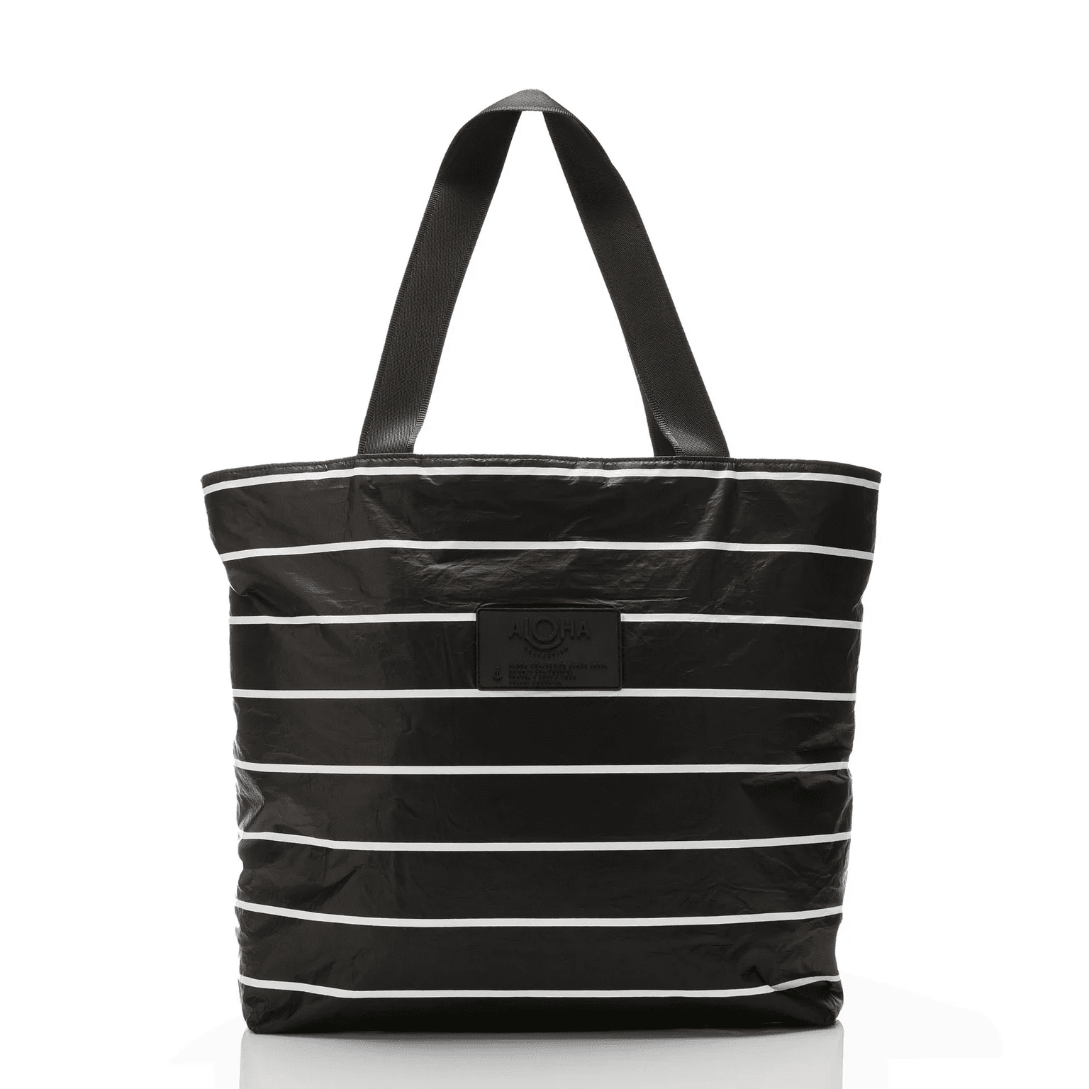 Pinstripe Day Tripper - White on Black
