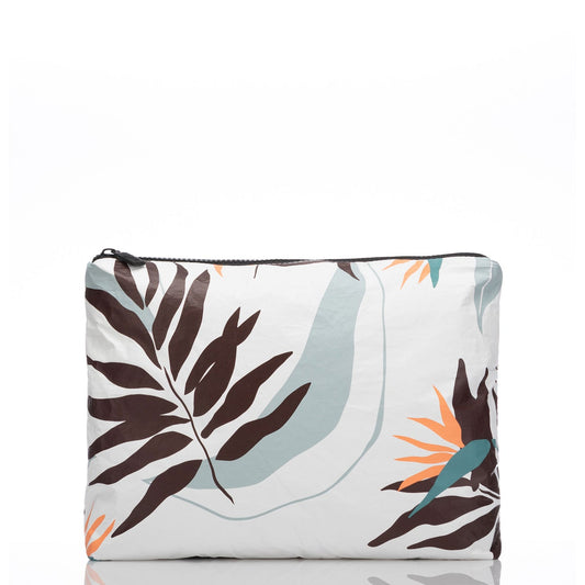 Painted Birds Cool/White Mid Pouch