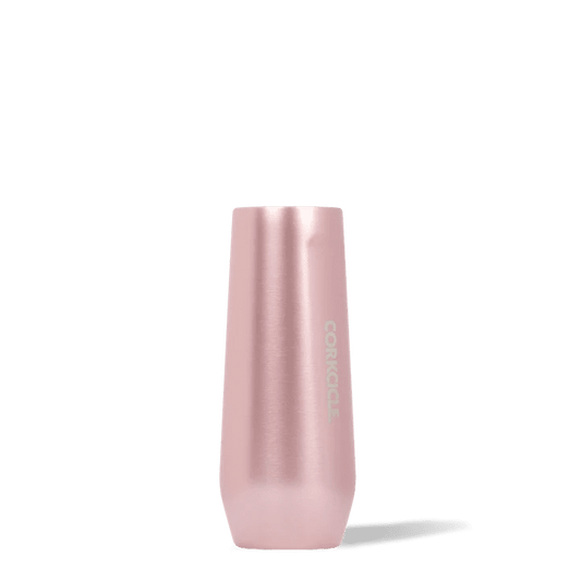 Champagne Flute personalized Corkcicle Metallic Rose 7oz Metallic
