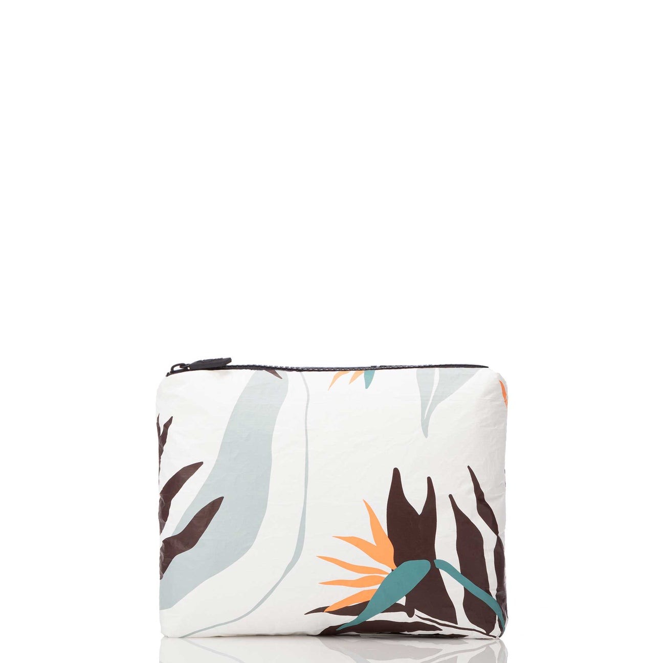 Painted Birds Cool/White Small Pouch